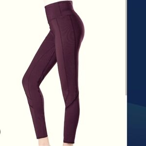 Tangerine (Size M) Dark Plum Activewear Leggings
